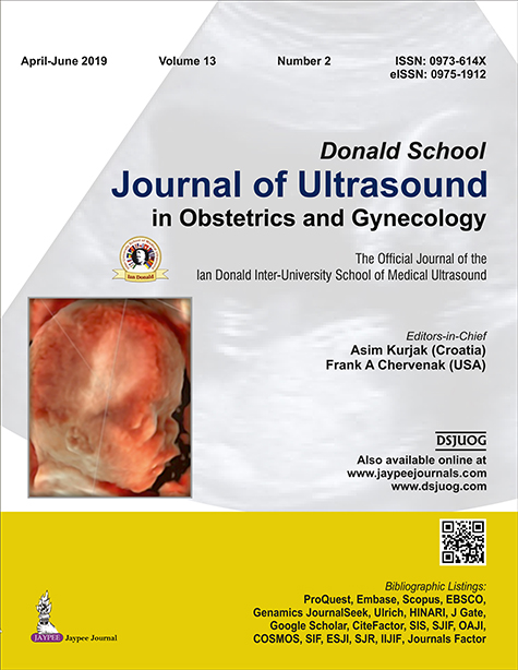Donald School Journal of Ultrasound in Obstetrics and Gynecology